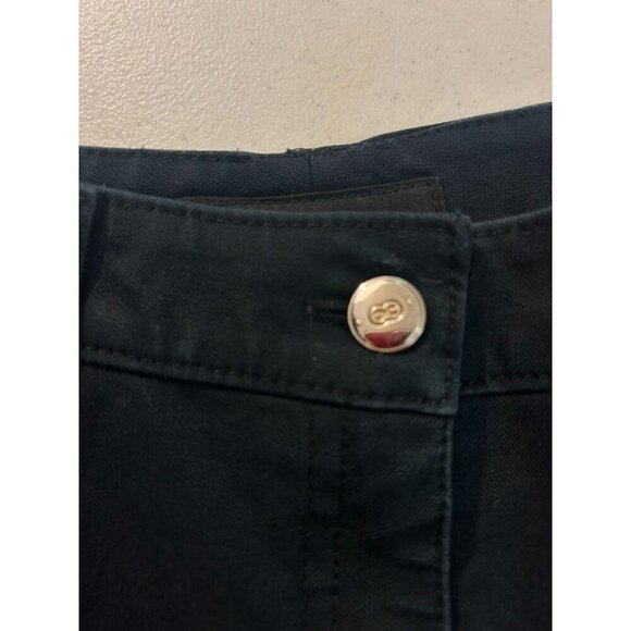 ESCADA Black Stretch Cotton Denim Straight Leg Ankle Jeans Size 38 US 6 8 - Picture 6 of 7